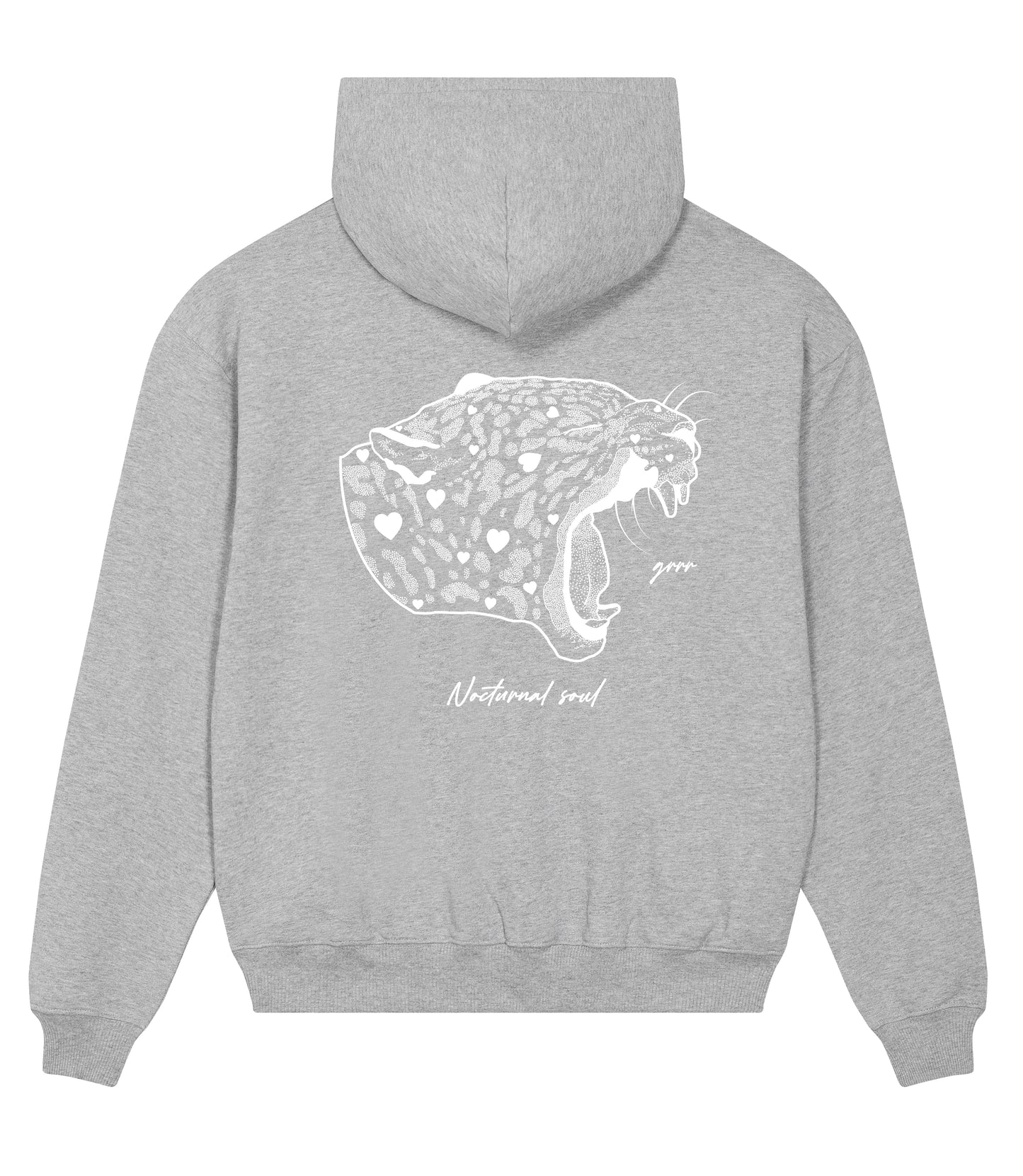 HOODIE OVERSIZE GREY NOCTURNAL SOUL