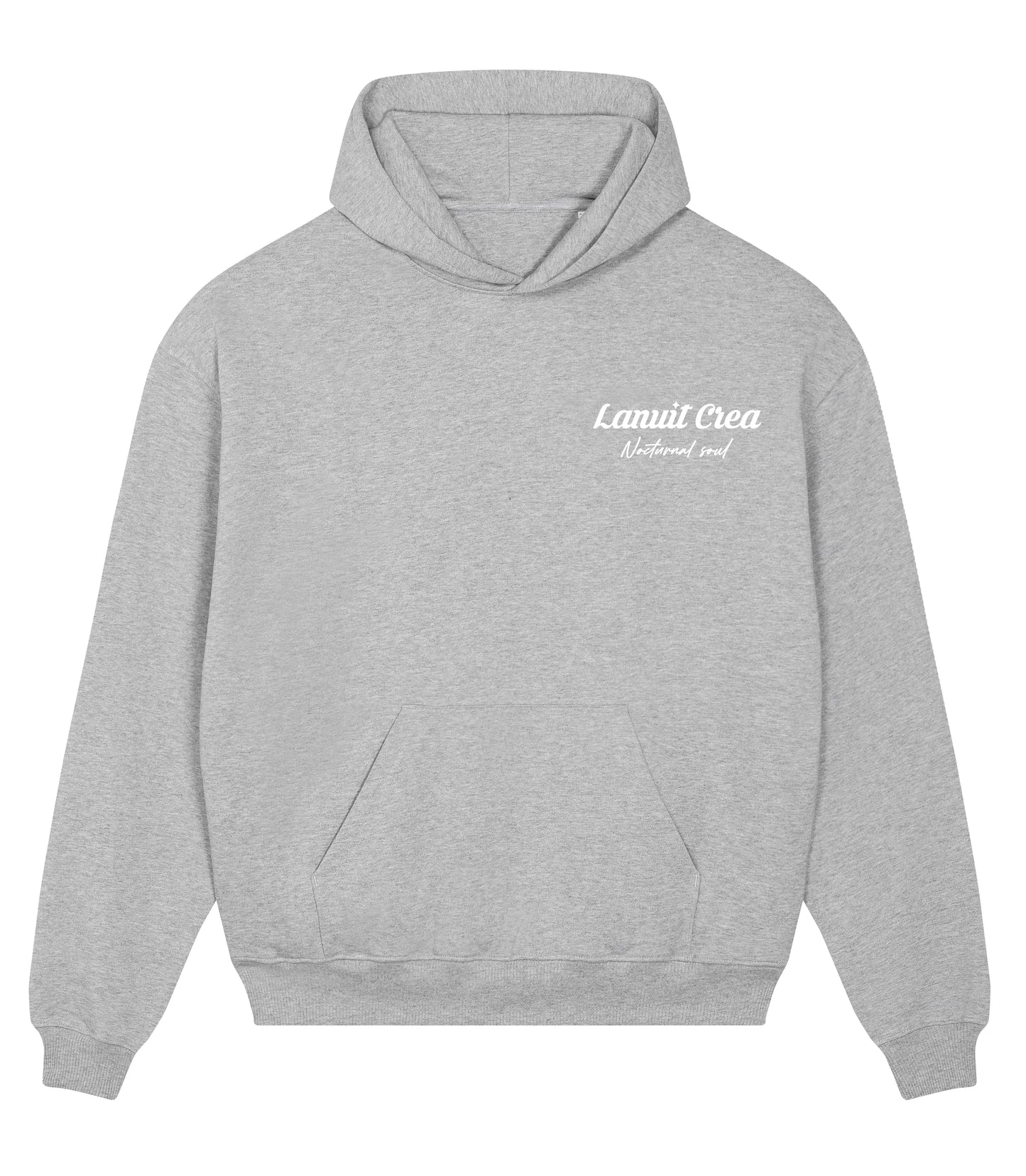 HOODIE OVERSIZE GREY NOCTURNAL SOUL