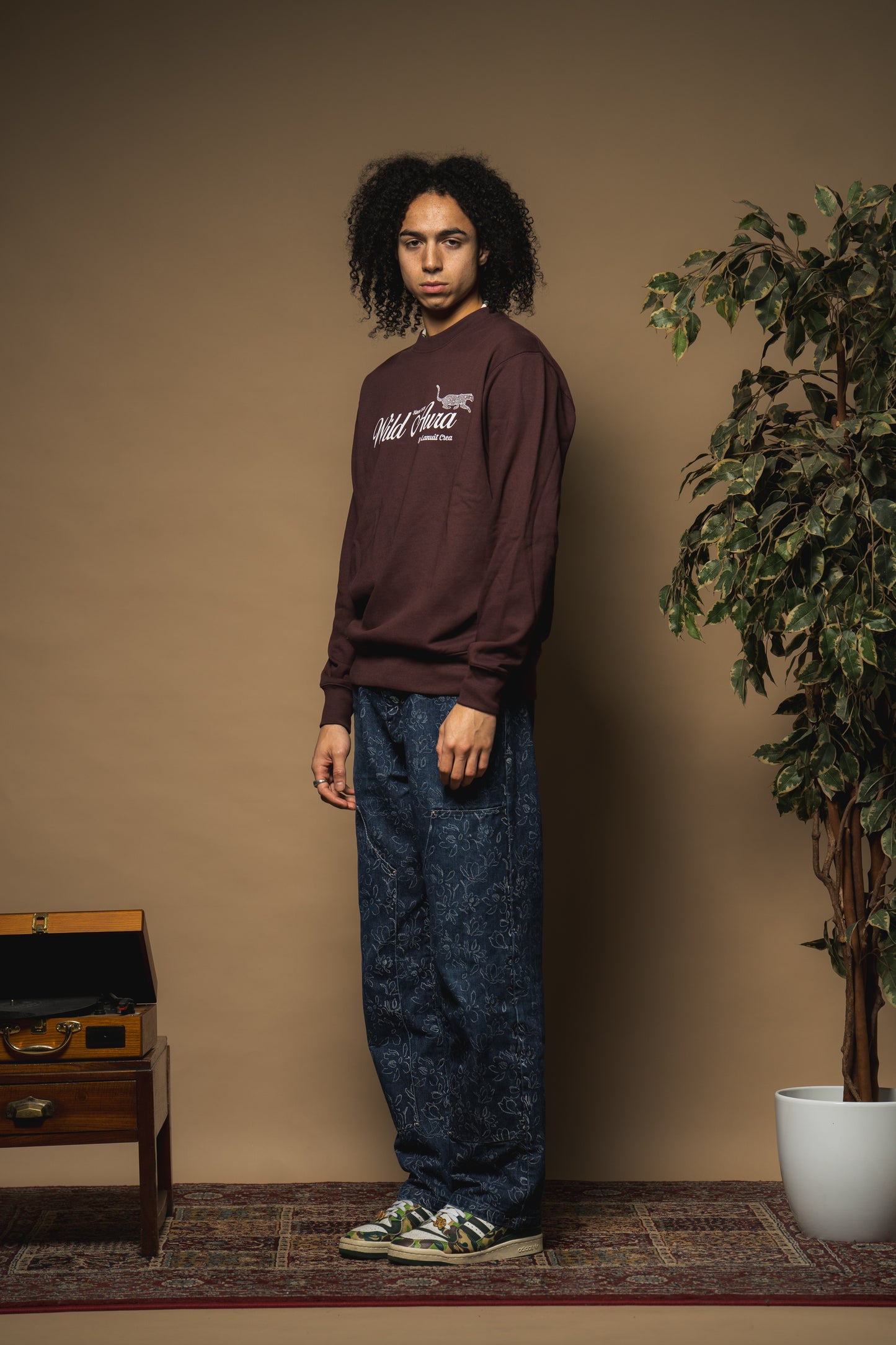 SWEATSHIRT MARRON WILD AURA