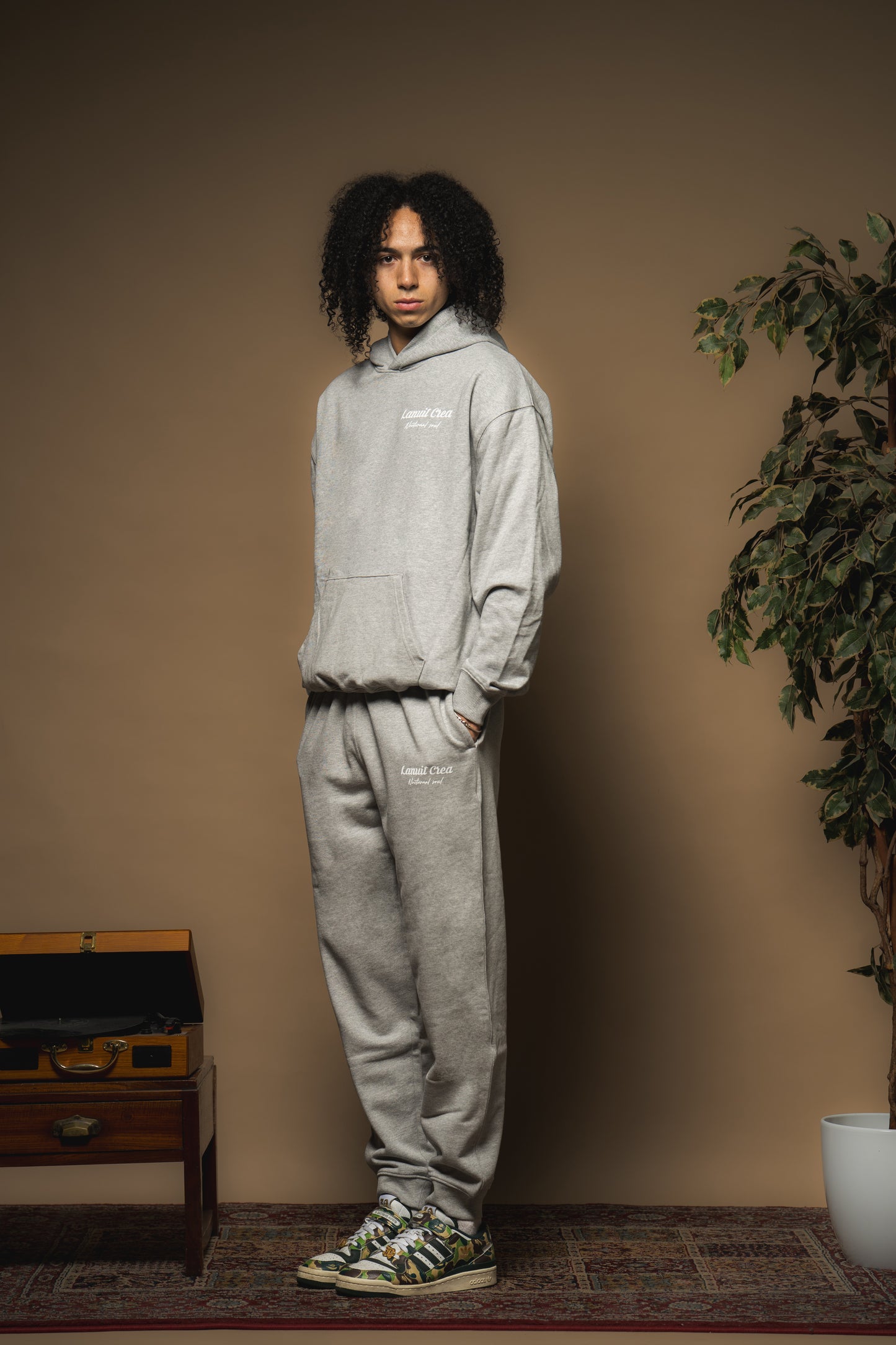 HOODIE OVERSIZE GREY NOCTURNAL SOUL