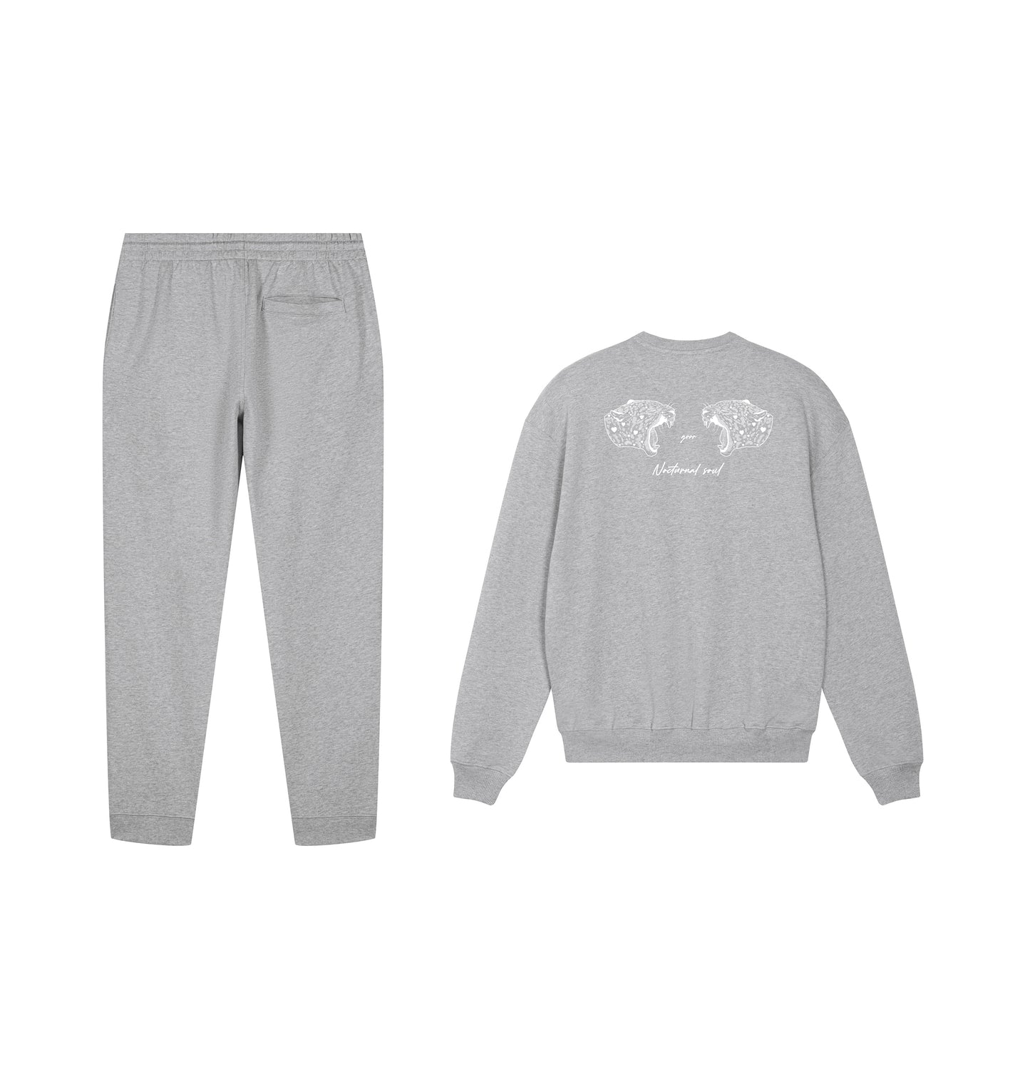 ENSEMBLE GRIS NOCTURNAL SOUL (JOGGING+SWEATSHIRT)