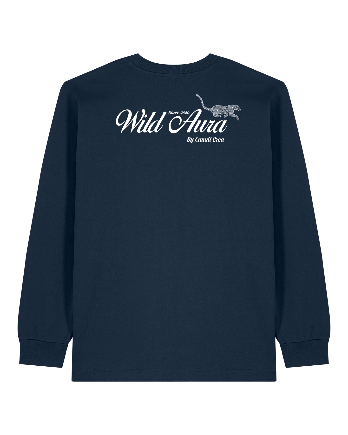 T-SHIRT BLUE NAVY WILD AURA MANCHES LONGUES